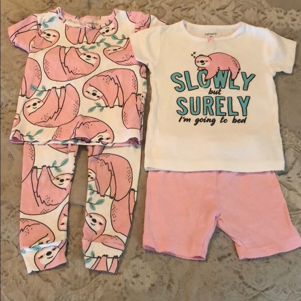 Carter’s Sloth PJ sets.